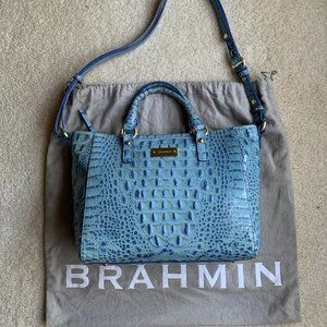 Brahmin Mini Arno “Shades of Blue” Satchel bag – perfect for Spring